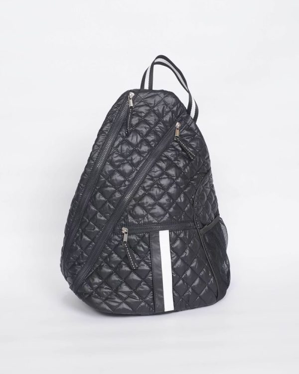 Black Pickleball Sling Bag — studio still